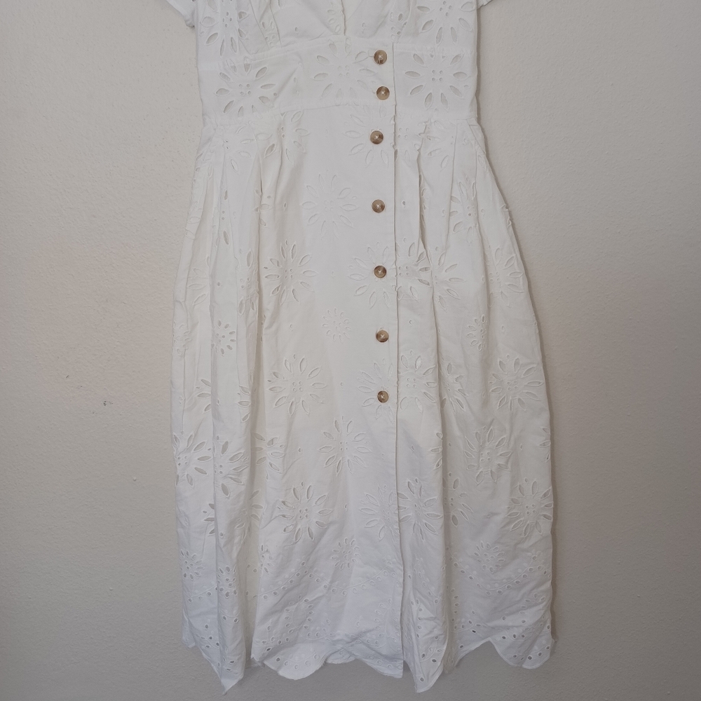 NWT Anthropologie Maeve Eyelet Dress - Picture 8 of 14
